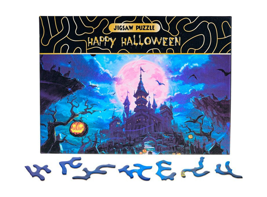 Puzzle Happy Halloween: Strašidelný zámok 468 dielikov