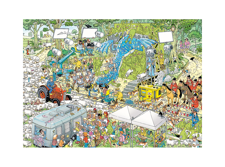 JUMBO Puzzle JvH Natáčanie filmu 2000 dielikov