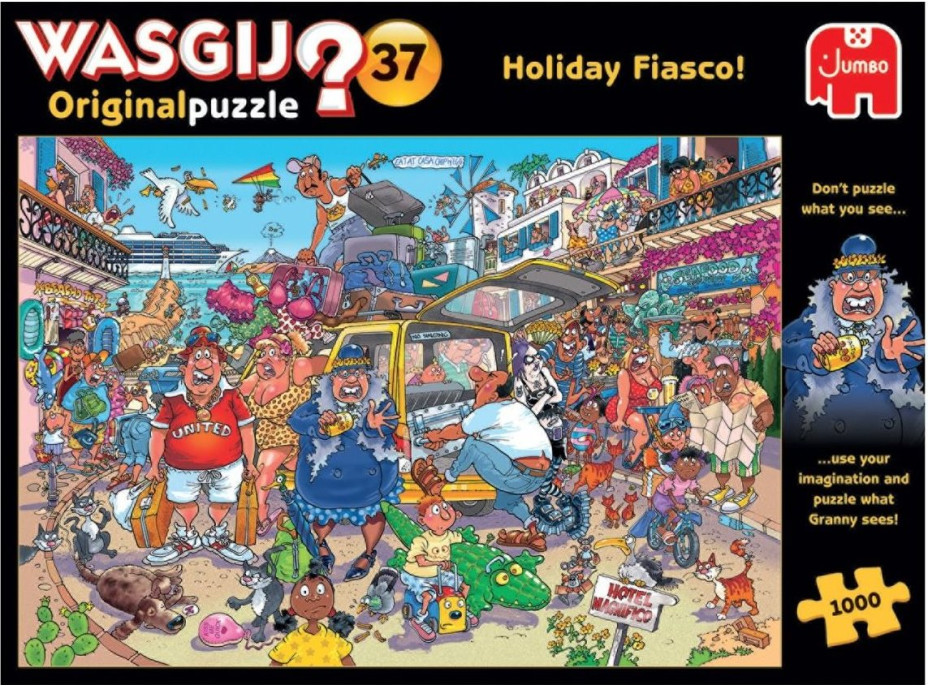 JUMBO Puzzle WASGIJ 37: Prázdninové fiasco! 1000 dielikov