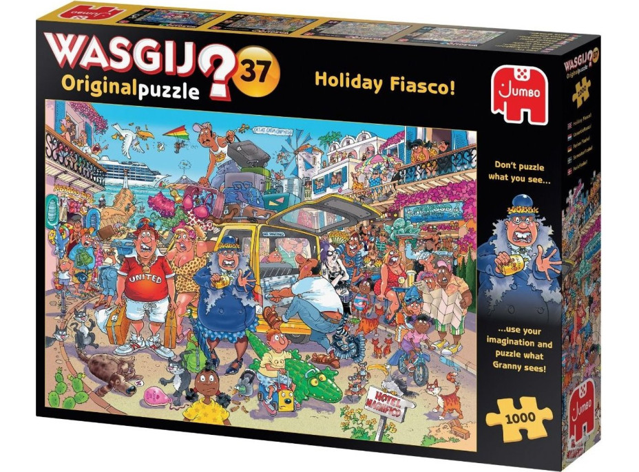 JUMBO Puzzle WASGIJ 37: Prázdninové fiasco! 1000 dielikov