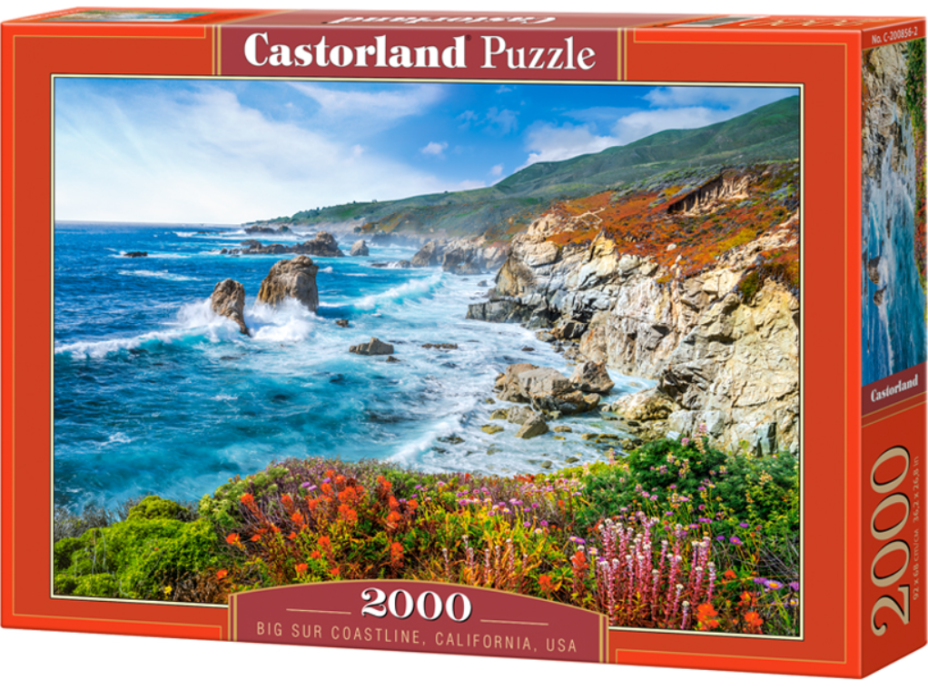 CASTORLAND Puzzle Pobrežie Big Sur, Kalifornia, USA 2000 dielikov