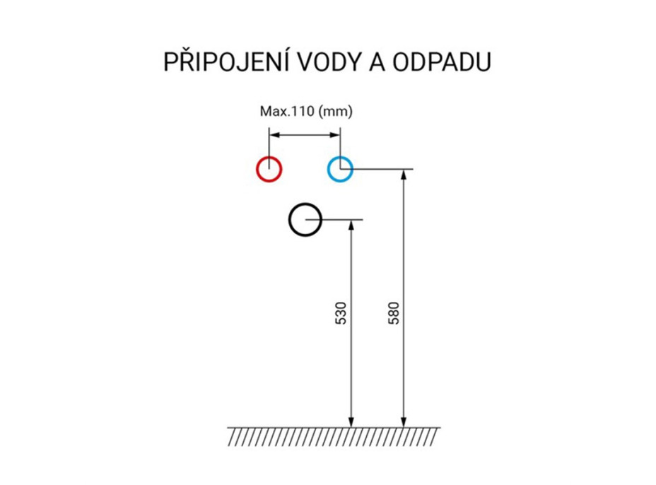 Kúpeľňová závesná skrinka LENY s keramickým umývadlom 60 cm - biela