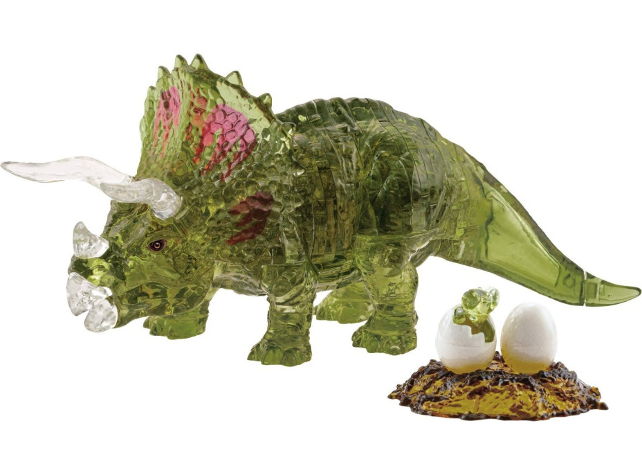 HCM KINZEL 3D Crystal puzzle Triceratops s mláďaťom 61 dielikov