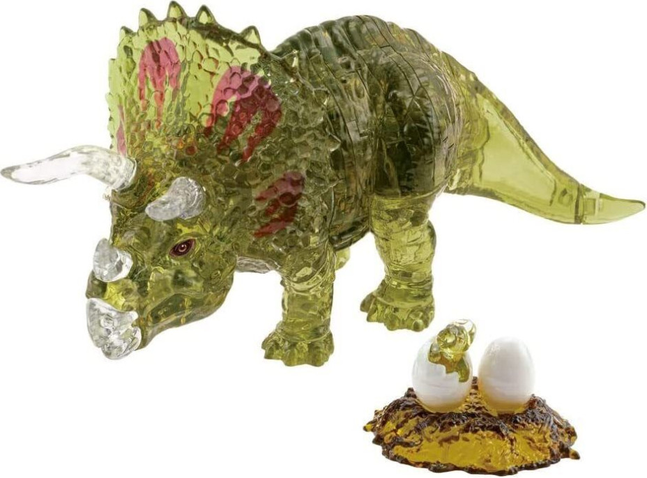 HCM KINZEL 3D Crystal puzzle Triceratops s mláďaťom 61 dielikov