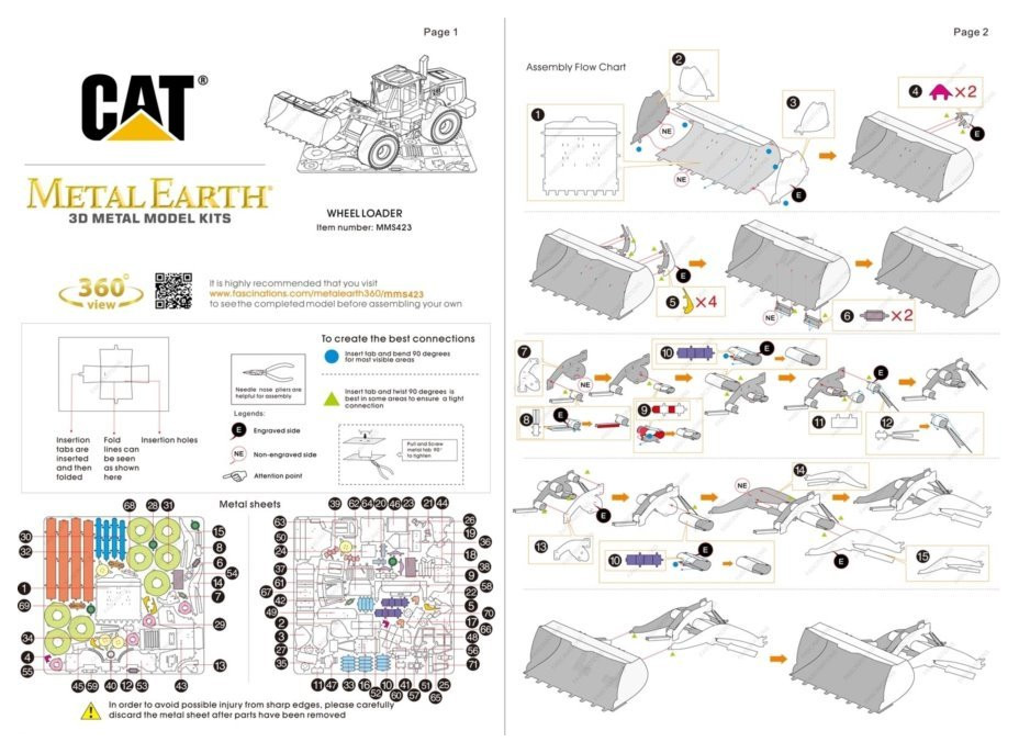 METAL EARTH 3D puzzle CAT: Nakladač