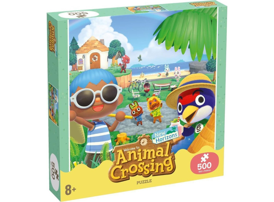 WINNING MOVES Puzzle Zábava v Animal Crossing 500 dielikov