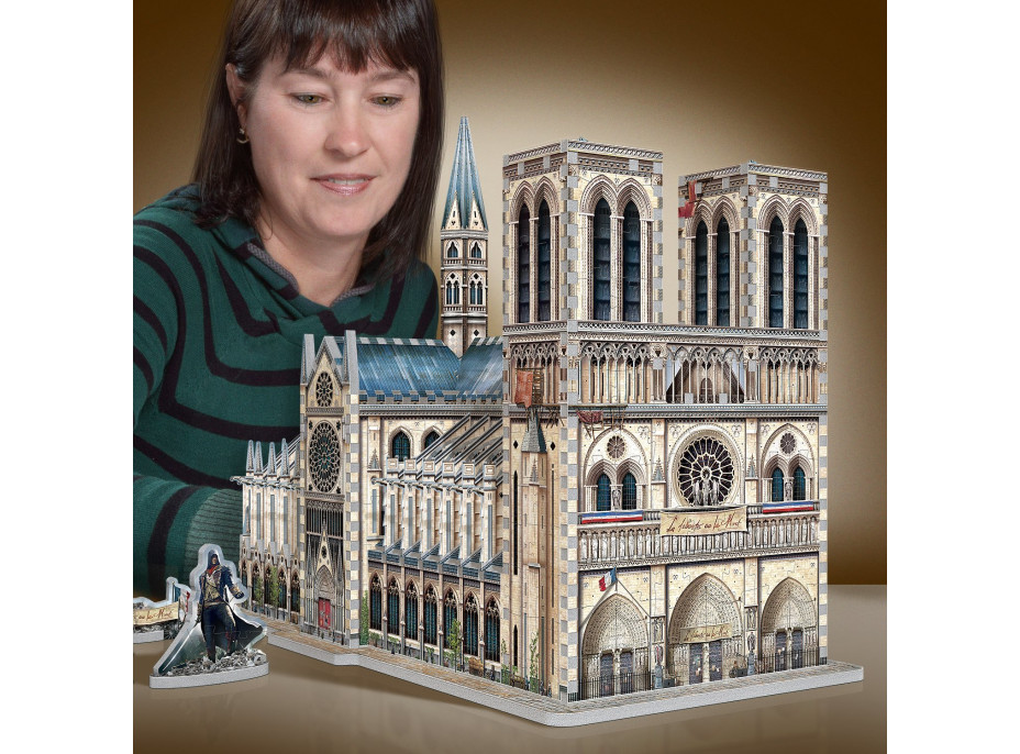 WREBBIT 3D puzzle Assassin&#39;s Creed Unity: Notre-Dame 860 dielikov