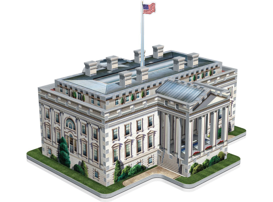 WREBBIT 3D puzzle Biely dom, Washington 490 dielikov