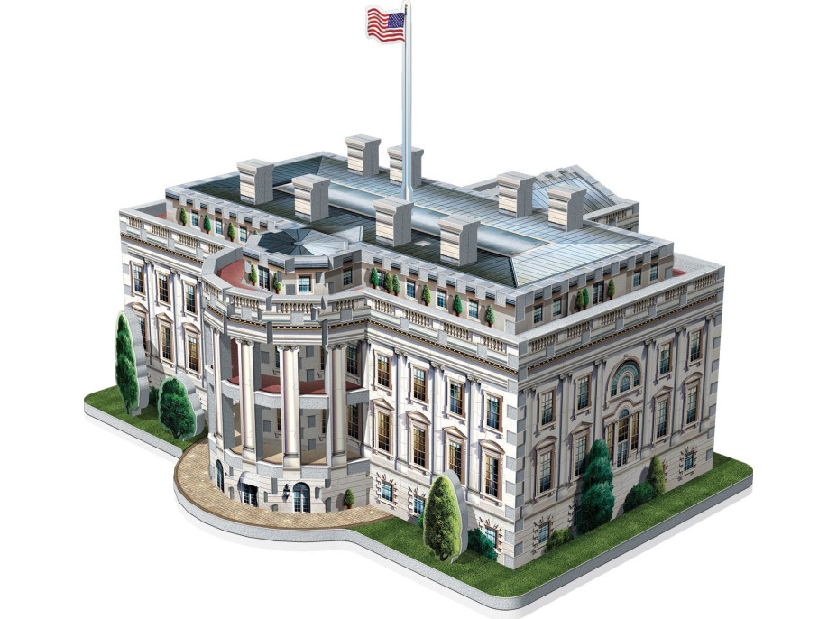 WREBBIT 3D puzzle Biely dom, Washington 490 dielikov