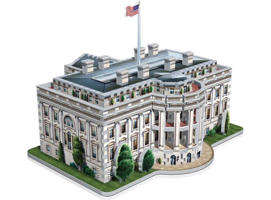 WREBBIT 3D puzzle Biely dom, Washington 490 dielikov