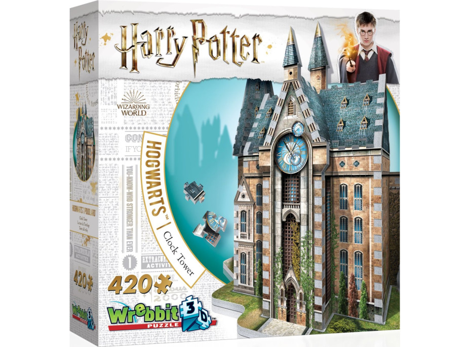 WREBBIT 3D puzzle Harry Potter: Bradavice, Hodinová veža 420 dielikov