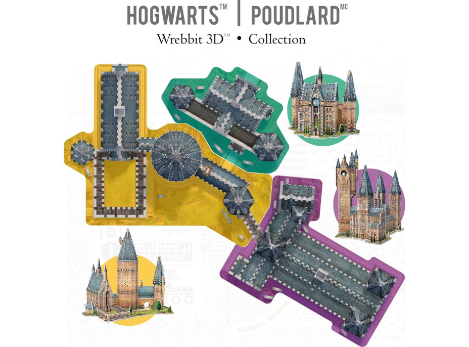 WREBBIT 3D puzzle Harry Potter: Bradavice, Hodinová veža 420 dielikov