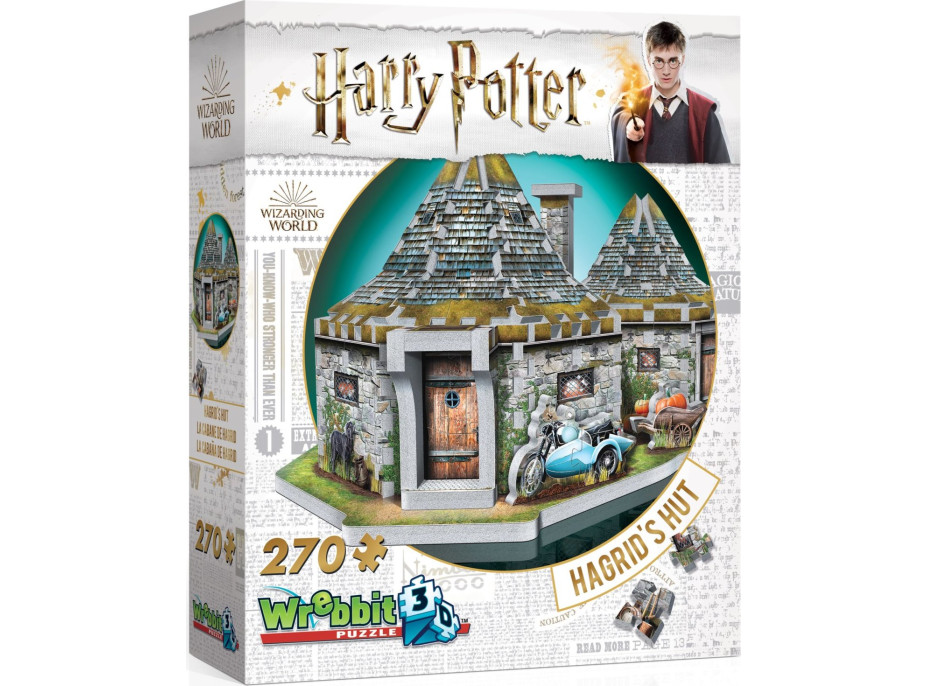 WREBBIT 3D puzzle Harry Potter: Hagridov domček 270 dielikov