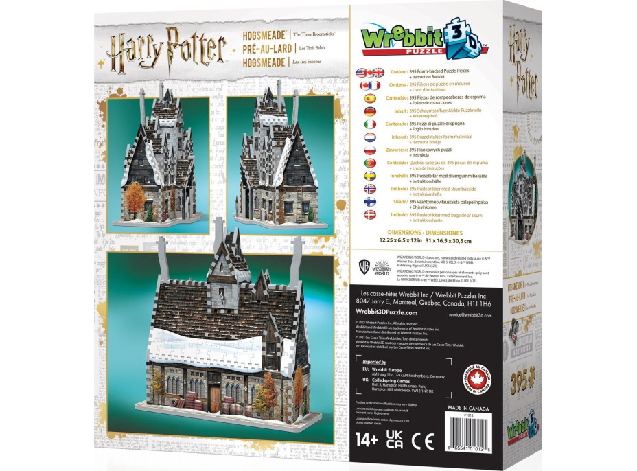 WREBBIT 3D puzzle Harry Potter: U Troch metiel 395 dielikov