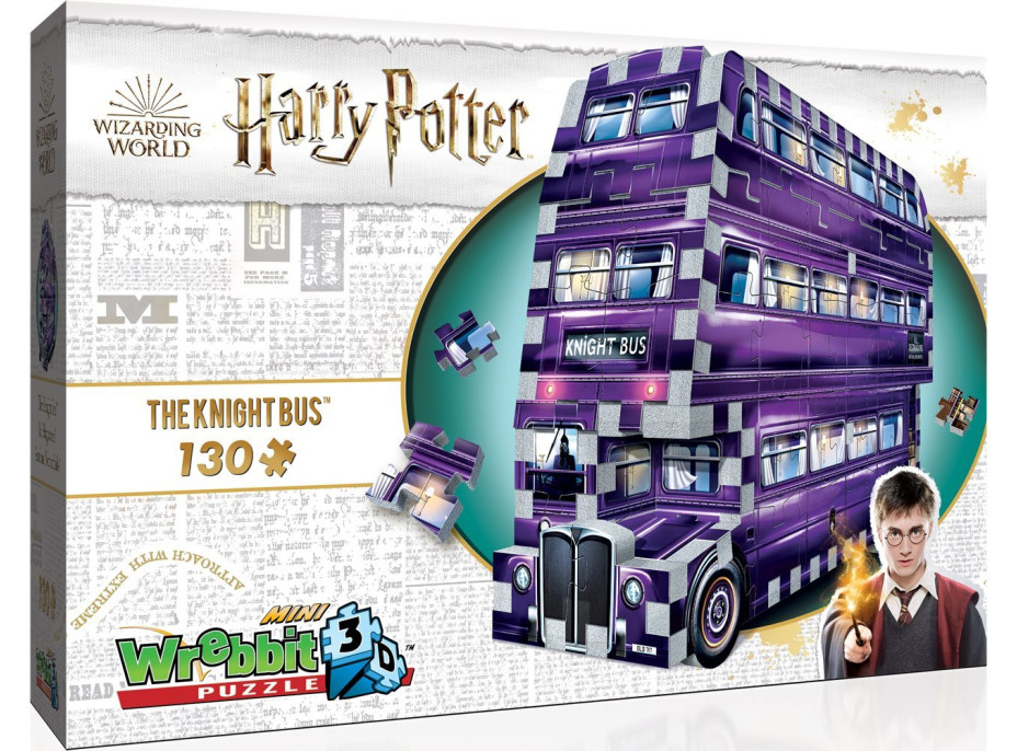 WREBBIT 3D puzzle Harry Potter: Záchranný autobus 130 dielikov