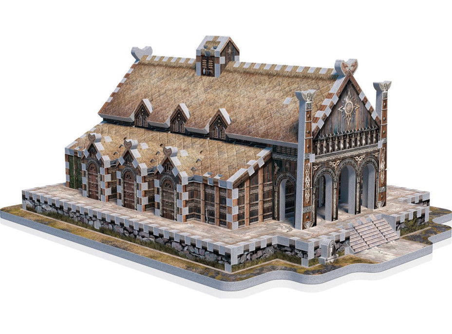 WREBBIT 3D puzzle Pán prsteňov: Zlatá sieň Edoras 445 dielikov