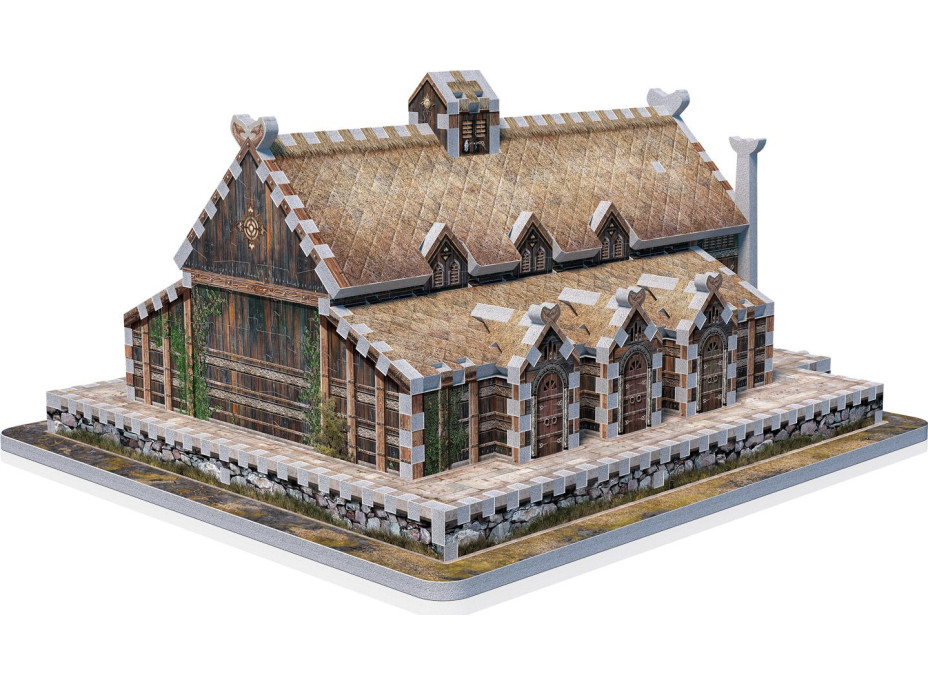 WREBBIT 3D puzzle Pán prsteňov: Zlatá sieň Edoras 445 dielikov