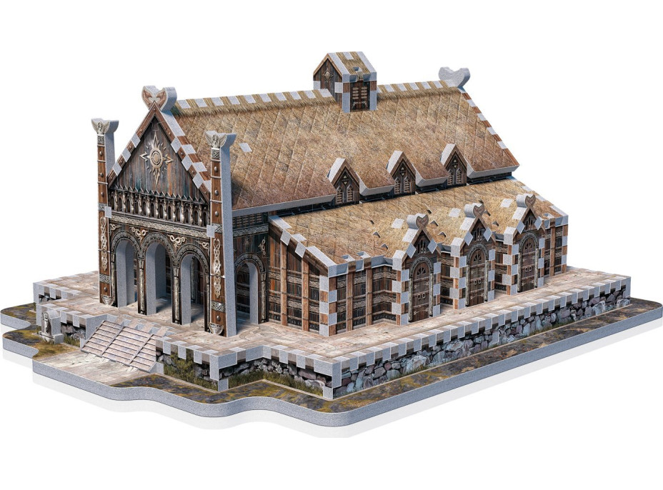 WREBBIT 3D puzzle Pán prsteňov: Zlatá sieň Edoras 445 dielikov