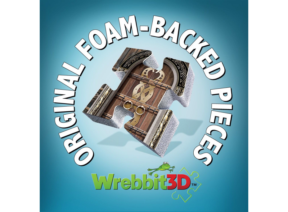 WREBBIT 3D puzzle Pán prsteňov: Zlatá sieň Edoras 445 dielikov