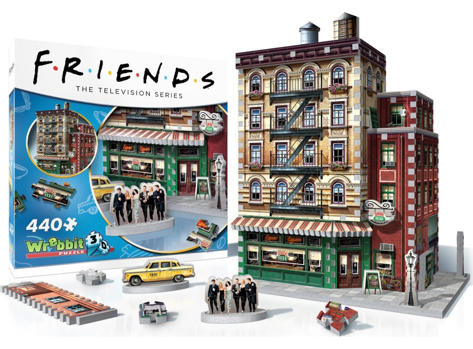 WREBBIT 3D puzzle Priatelia: Central Perk 440 dielikov