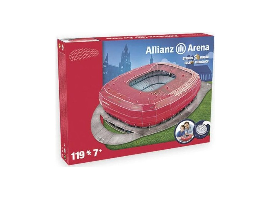 NANOSTAD 3D puzzle Štadión Allianz Arena - FC Bayern Mníchov