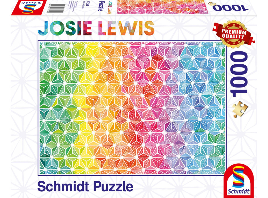 SCHMIDT Puzzle Farebné trojuholníčky 1000 dielikov