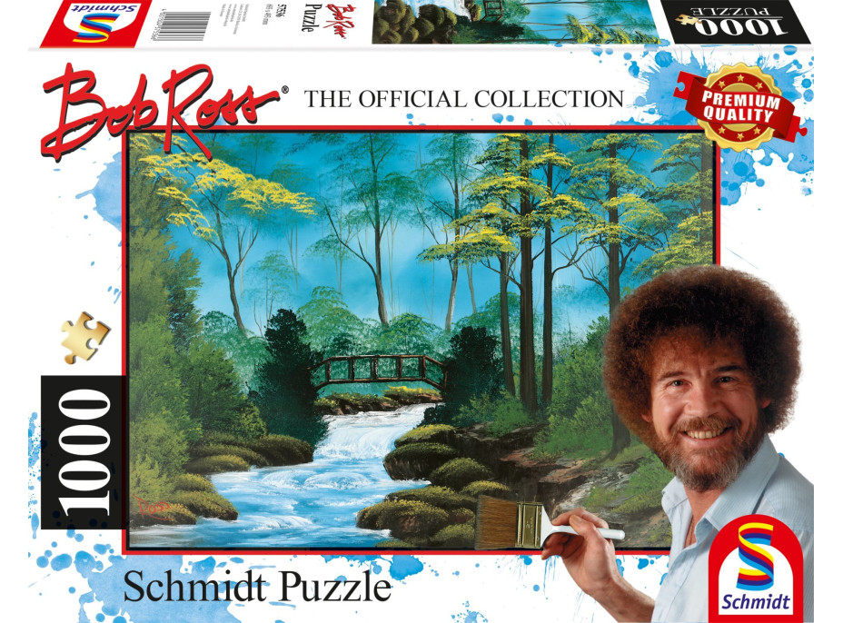 SCHMIDT Puzzle Bob Ross: Osamelý most 1000 dielikov