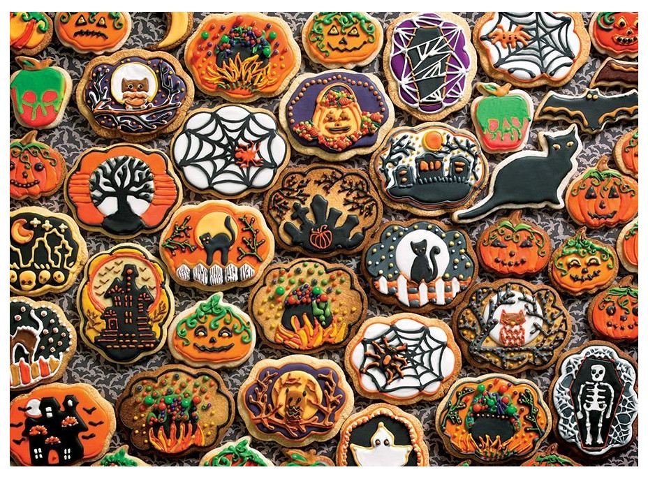 COBBLE HILL Puzzle Halloweenské sušienky 1000 dielikov