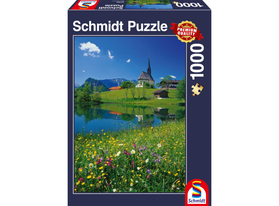 SCHMIDT Puzzle Inzell, Einsiedlhof a kostol sv. Mikuláša 1000 dielikov