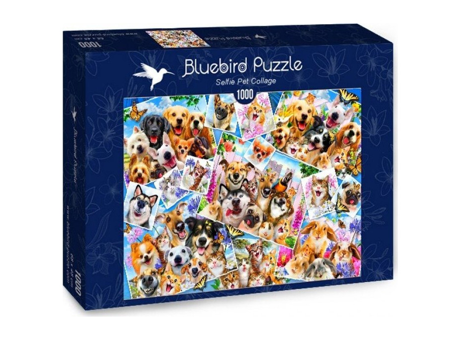 BLUEBIRD Puzzle Koláž zvieracích selfie 1000 dielikov