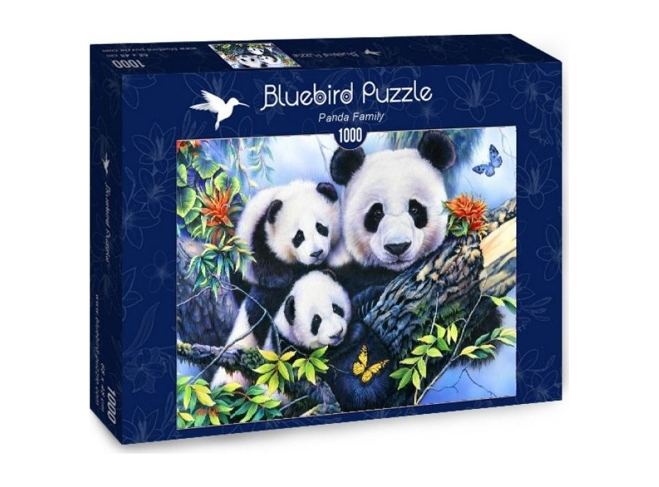 BLUEBIRD Puzzle Pandia rodina 1000 dielikov