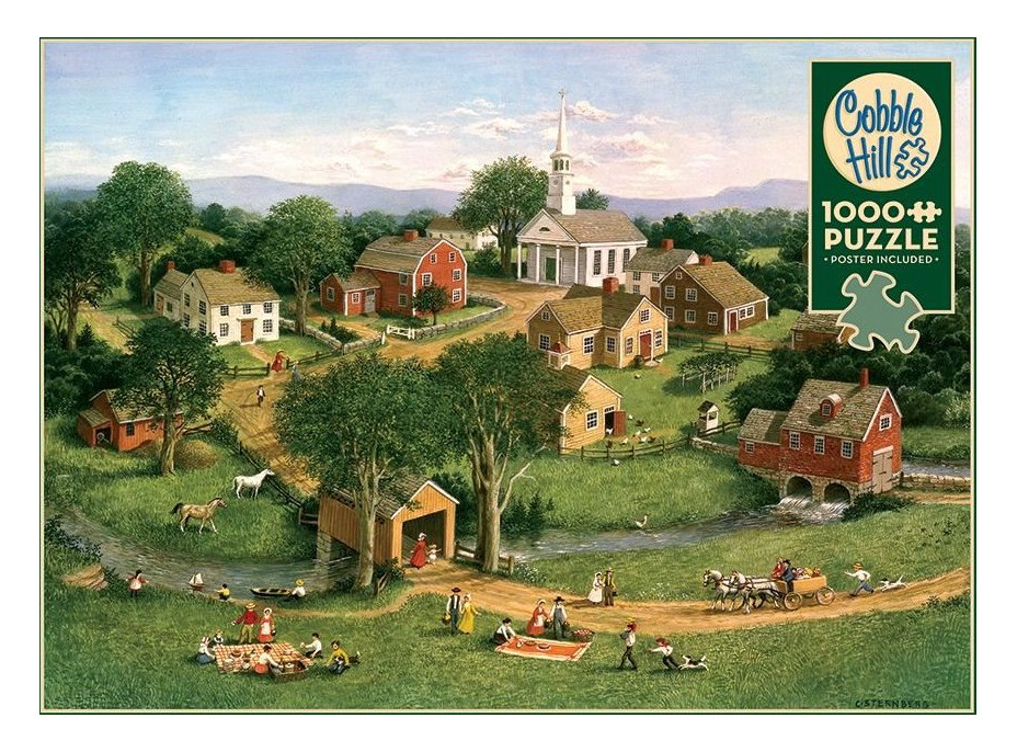 COBBLE HILL Puzzle Piknik pri moste 1000 dielikov