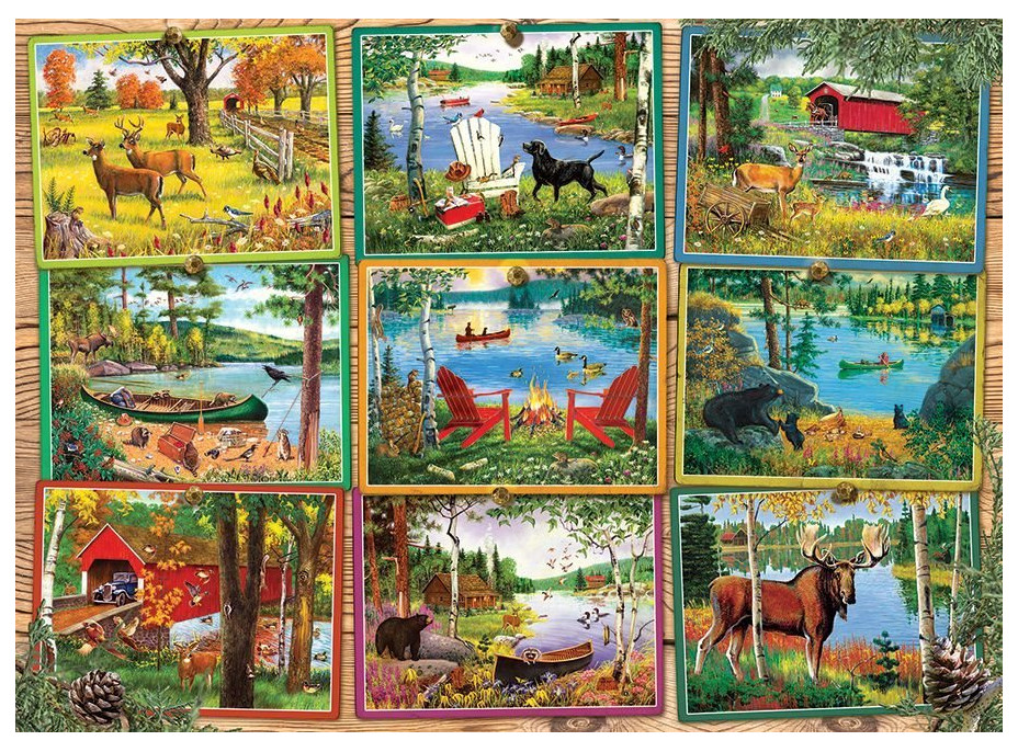 COBBLE HILL Puzzle Pohľady od jazera 1000 dielikov