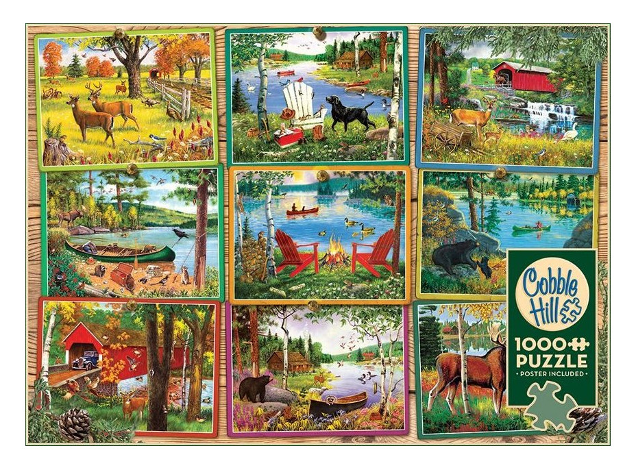 COBBLE HILL Puzzle Pohľady od jazera 1000 dielikov