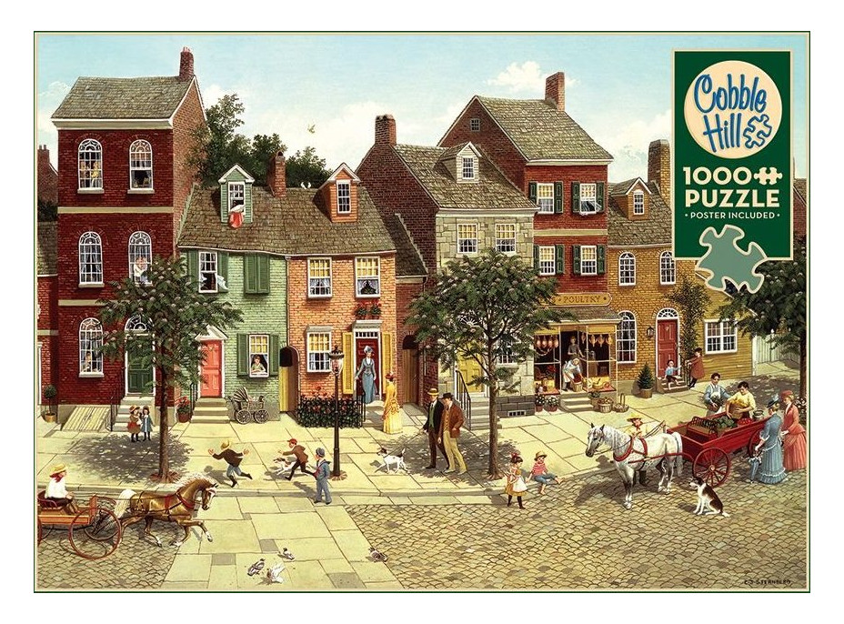 COBBLE HILL Puzzle Zákruta na námestí 1000 dielikov