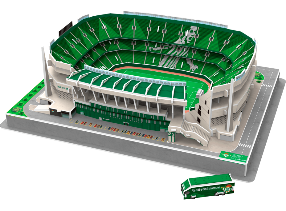 3D PUZZLE STADIUM Svietiace 3D puzzle Štadión Benito Villamarín - FC Real Betis