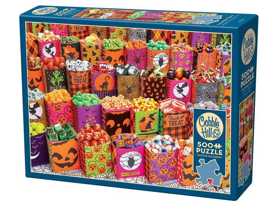 COBBLE HILL Puzzle Halloweenskej sladkosti 500 dielikov