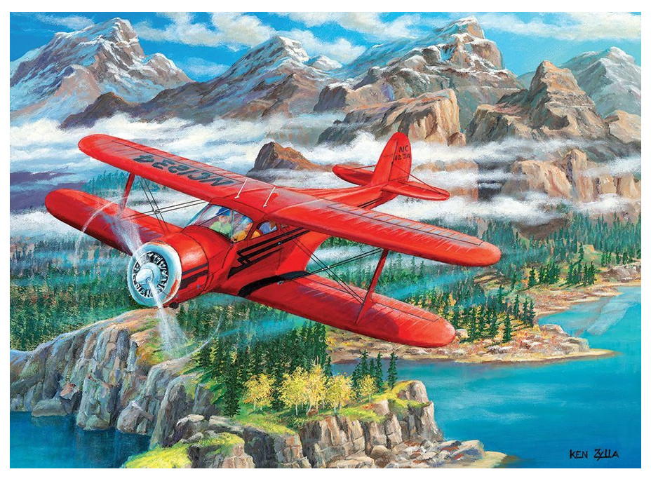 COBBLE HILL Puzzle Lietadlo Beechcraft Staggerwing 500 dielikov