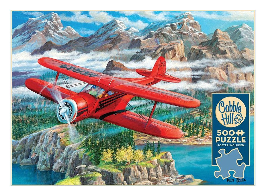 COBBLE HILL Puzzle Lietadlo Beechcraft Staggerwing 500 dielikov