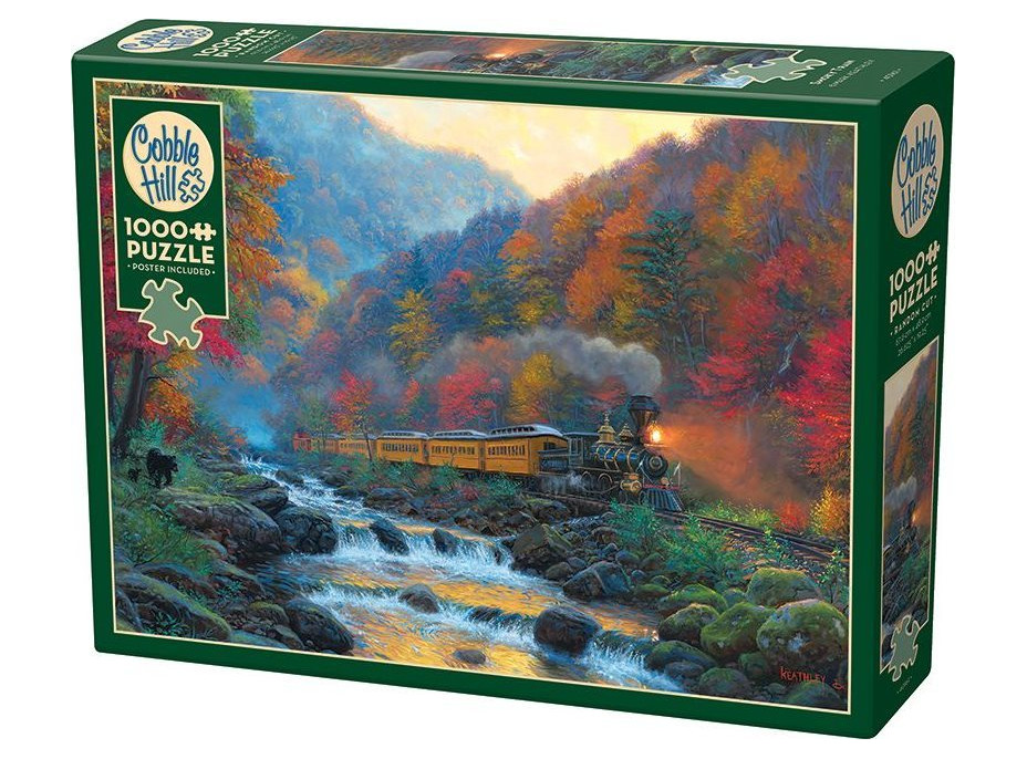 COBBLE HILL Puzzle Parný vlak 1000 dielikov