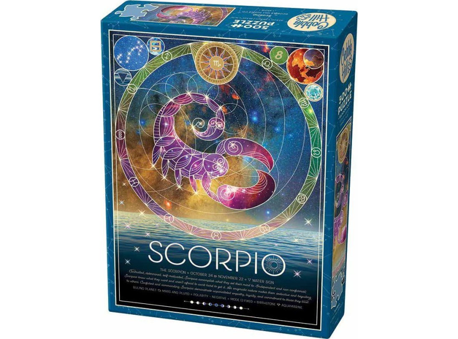 COBBLE HILL Puzzle Znamenie zverokruhu: Škorpión 500 dielikov