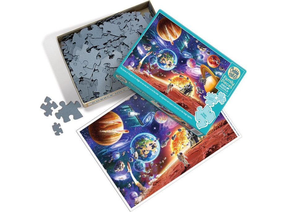 COBBLE HILL Rodinné puzzle Cesty vesmírom 350 dielikov