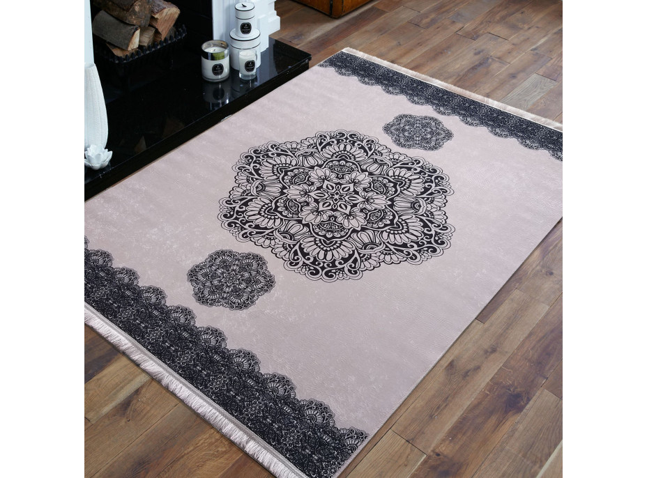 Kusový koberec HONOR Mandala - staroružový
