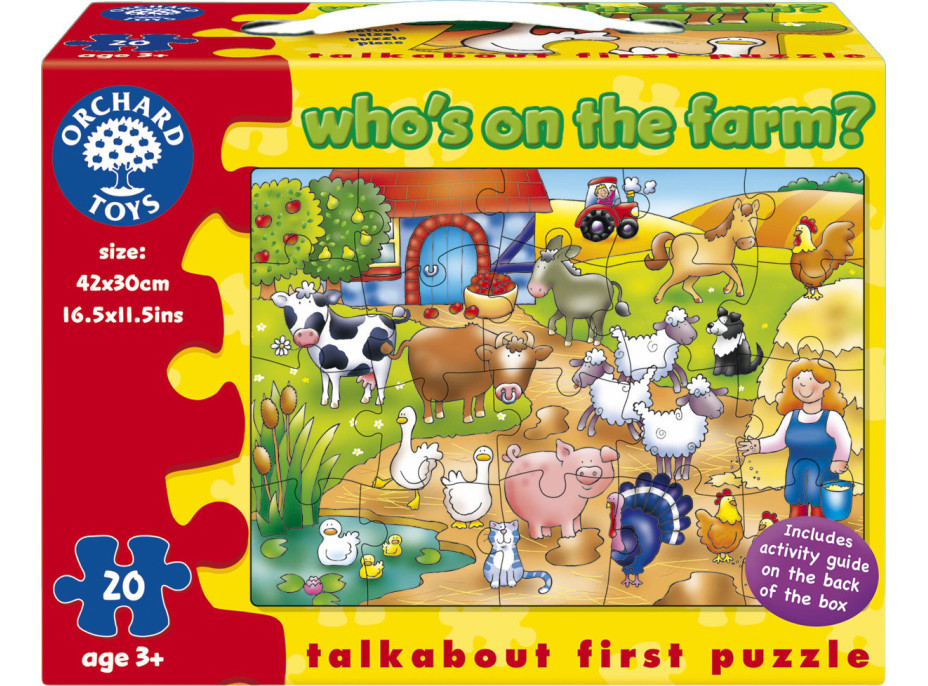 Orchard Toys Puzzle - Kto žije na farme? 20 dielikov