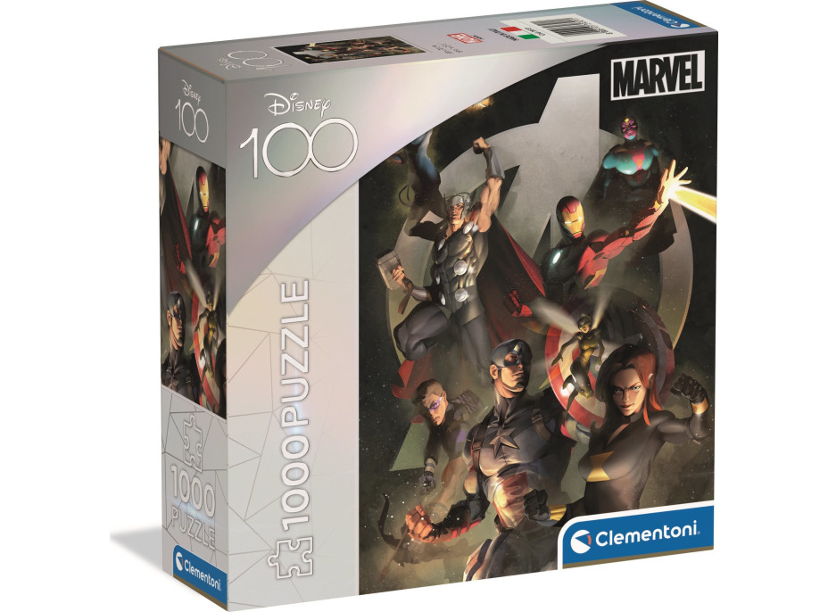 CLEMENTONI Puzzle Disney 100 rokov: Avengers 1000 dielikov