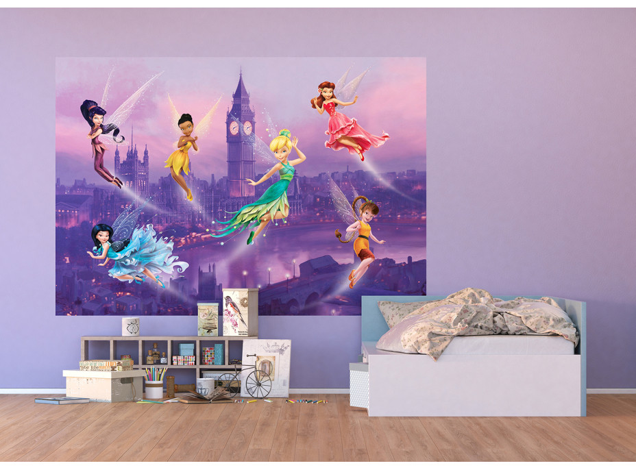 Detská fototapeta DISNEY - Víly v Londýne - 255x180 cm