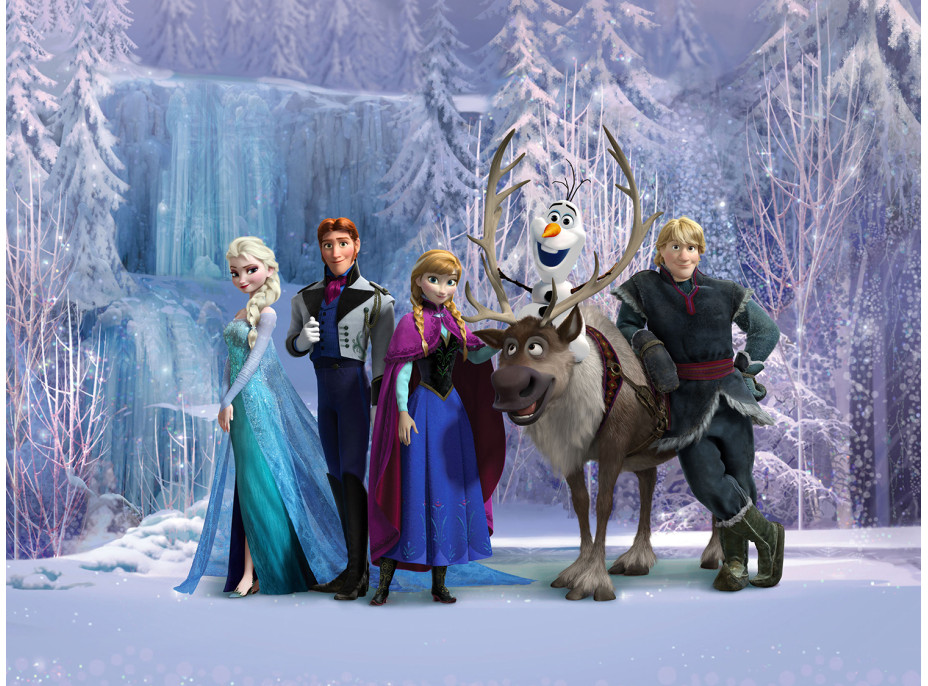 Detská fototapeta DISNEY - Frozen v kúzelnom lese- 360x270 cm