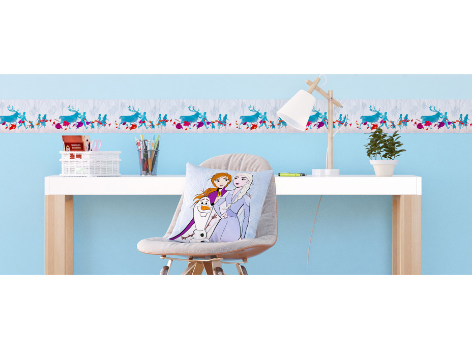 Detská samolepiaca bordúra DISNEY FROZEN 2 siluety - 10x500 cm