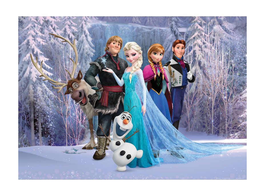 Detská fototapeta DISNEY - Frozen v kúzelnom lese - 155x110 cm