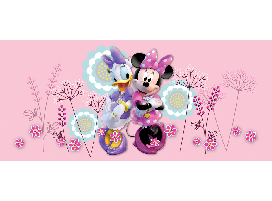 Detská fototapeta DISNEY - kamarátky Minnie a Daisy - 202x90 cm